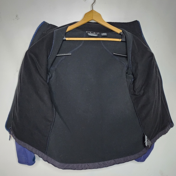 Marmot Soft Shell Jacket Fleece Lined Full Zip Blue Men's Small - Picture 5 of 10